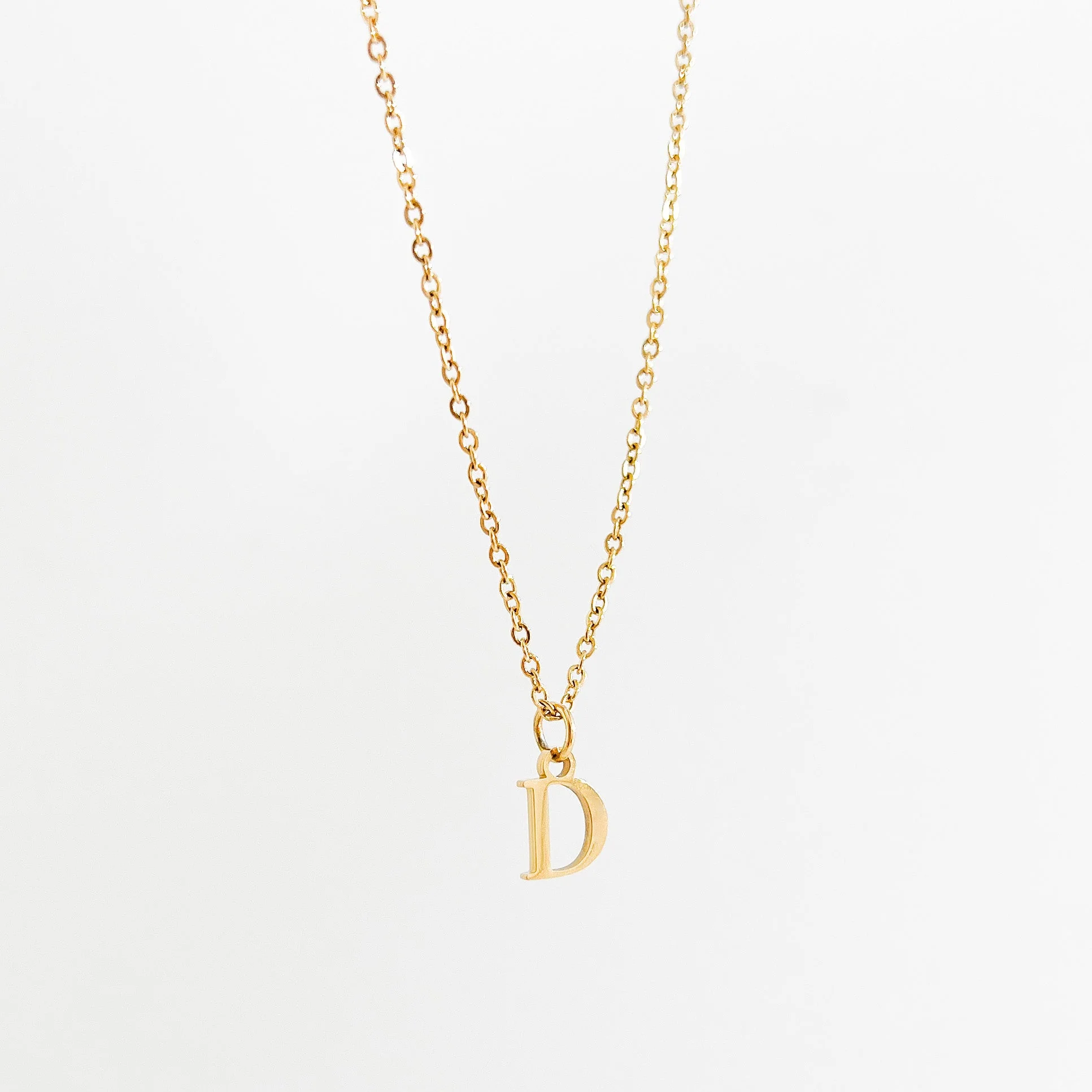 Perfectly Dainty Initial Necklace in Gold - Image 3
