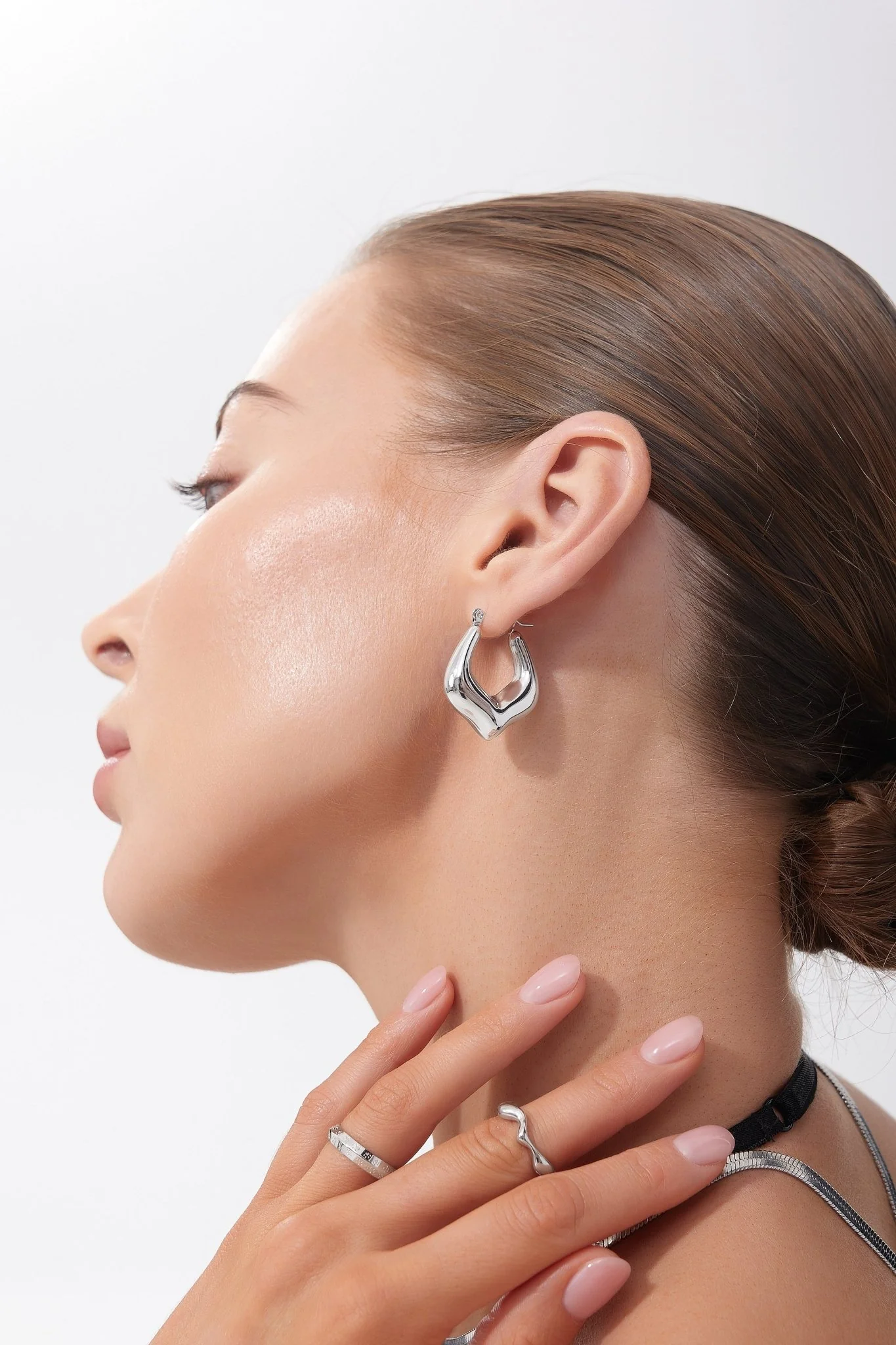 Phoebe Hoop Earrings (Greek Inspired Collection) - Image 3