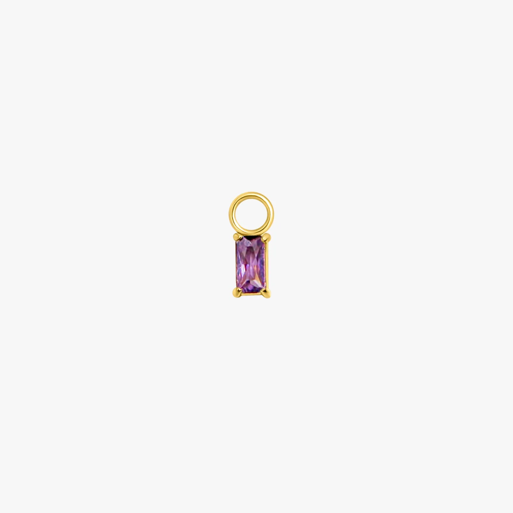 Rectangle Hoop Charms in Gold - Image 10