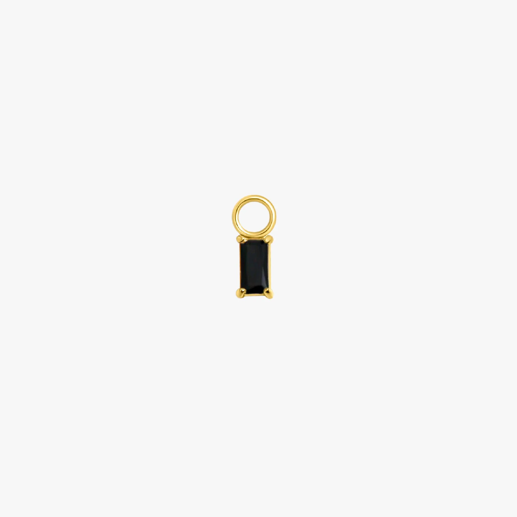 Rectangle Hoop Charms in Gold - Image 5