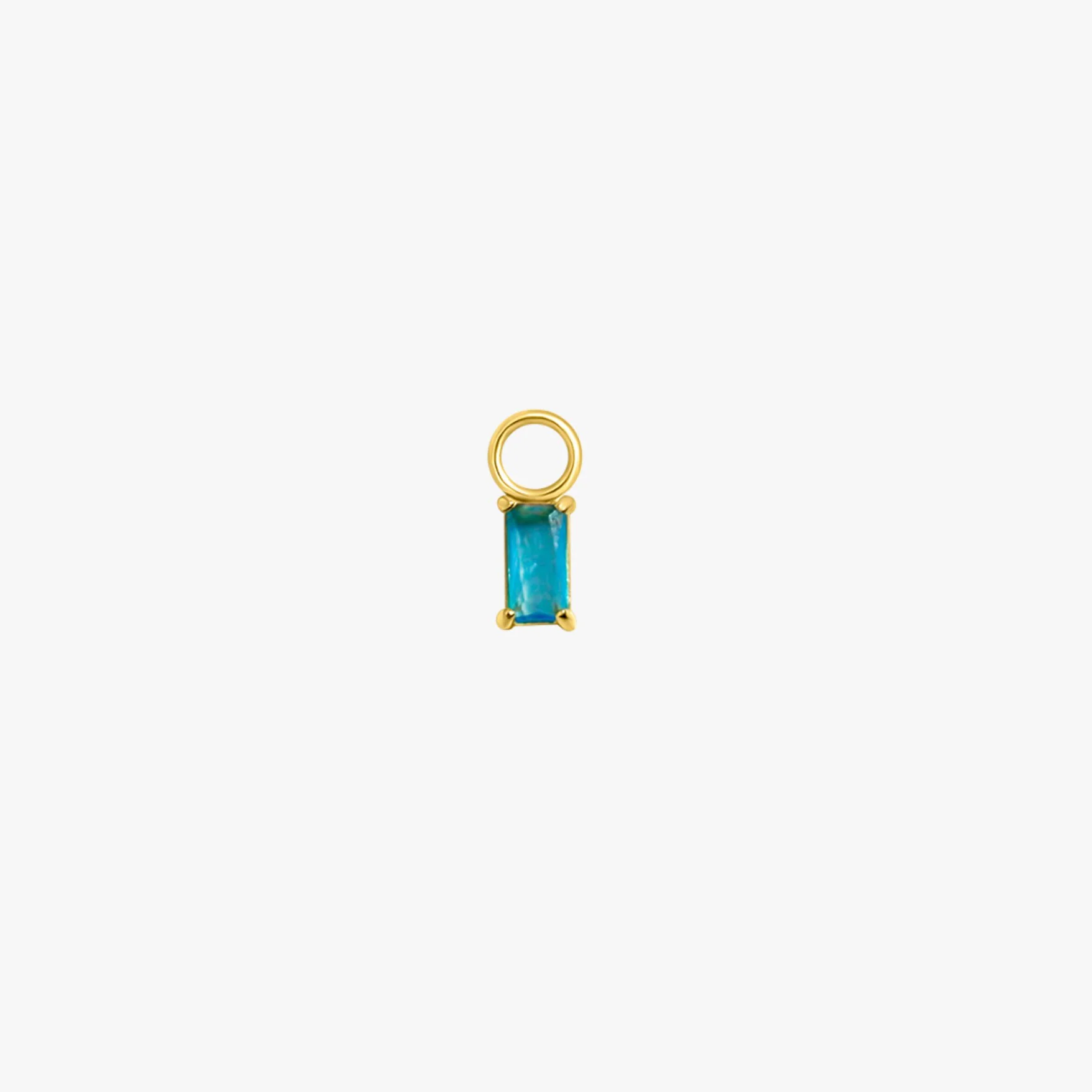 Rectangle Hoop Charms in Gold - Image 6