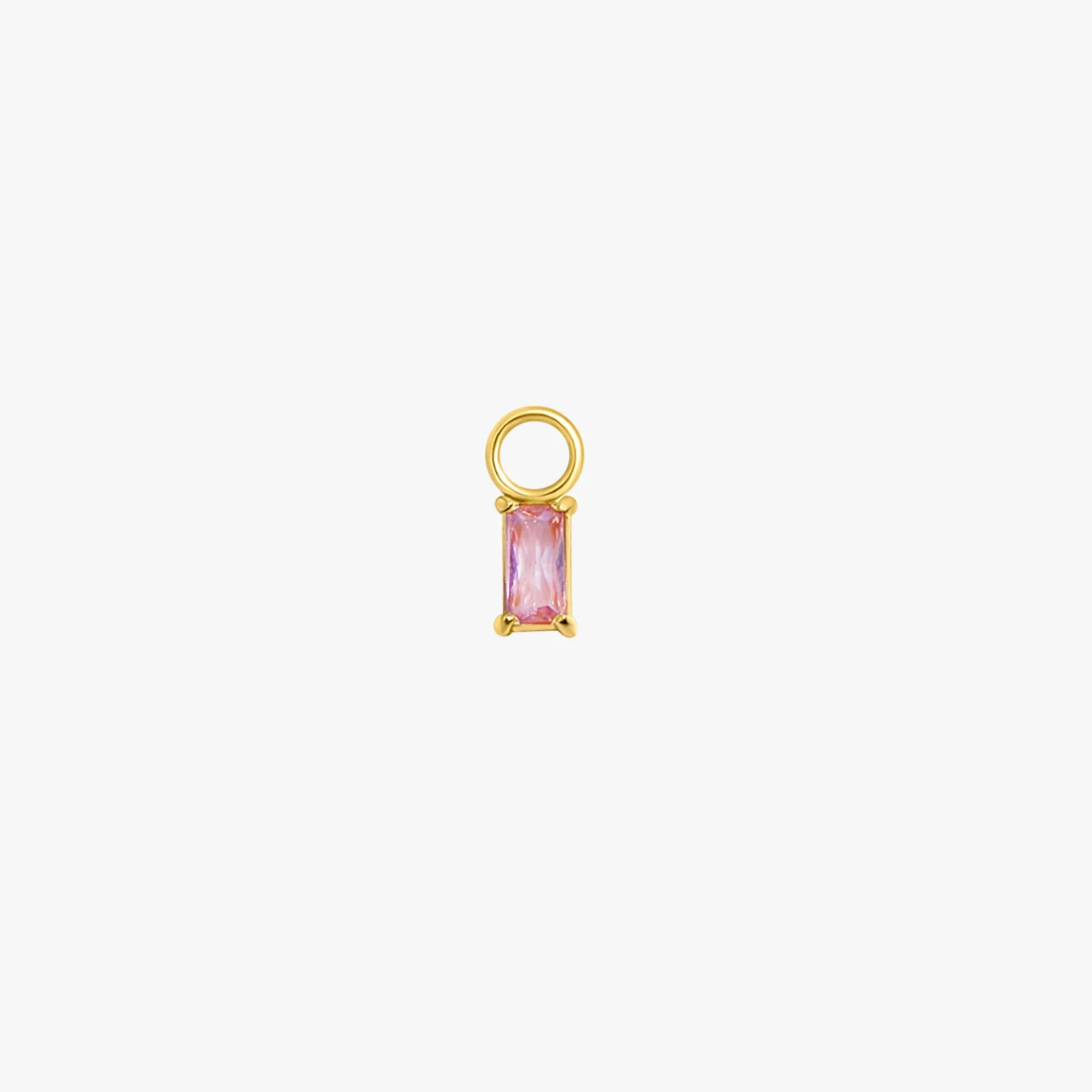 Rectangle Hoop Charms in Gold - Image 9