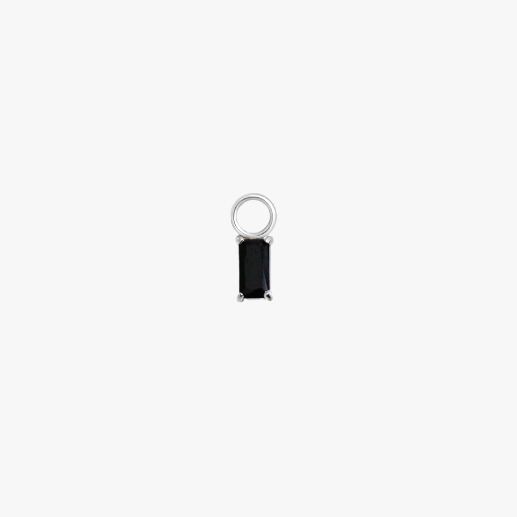 Rectangle Hoop Charms in Silver - Image 5