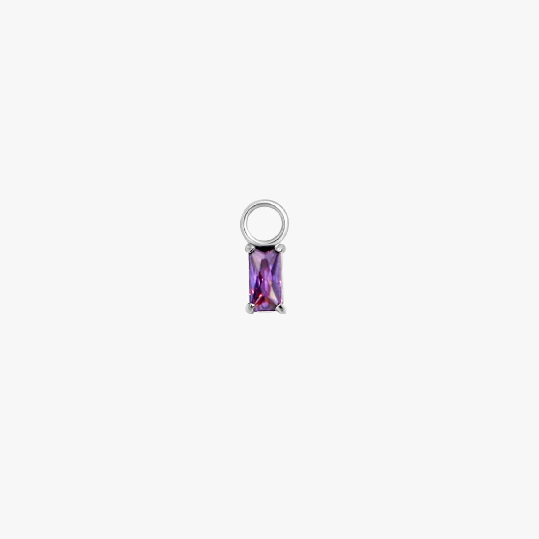 Rectangle Hoop Charms in Silver - Image 6