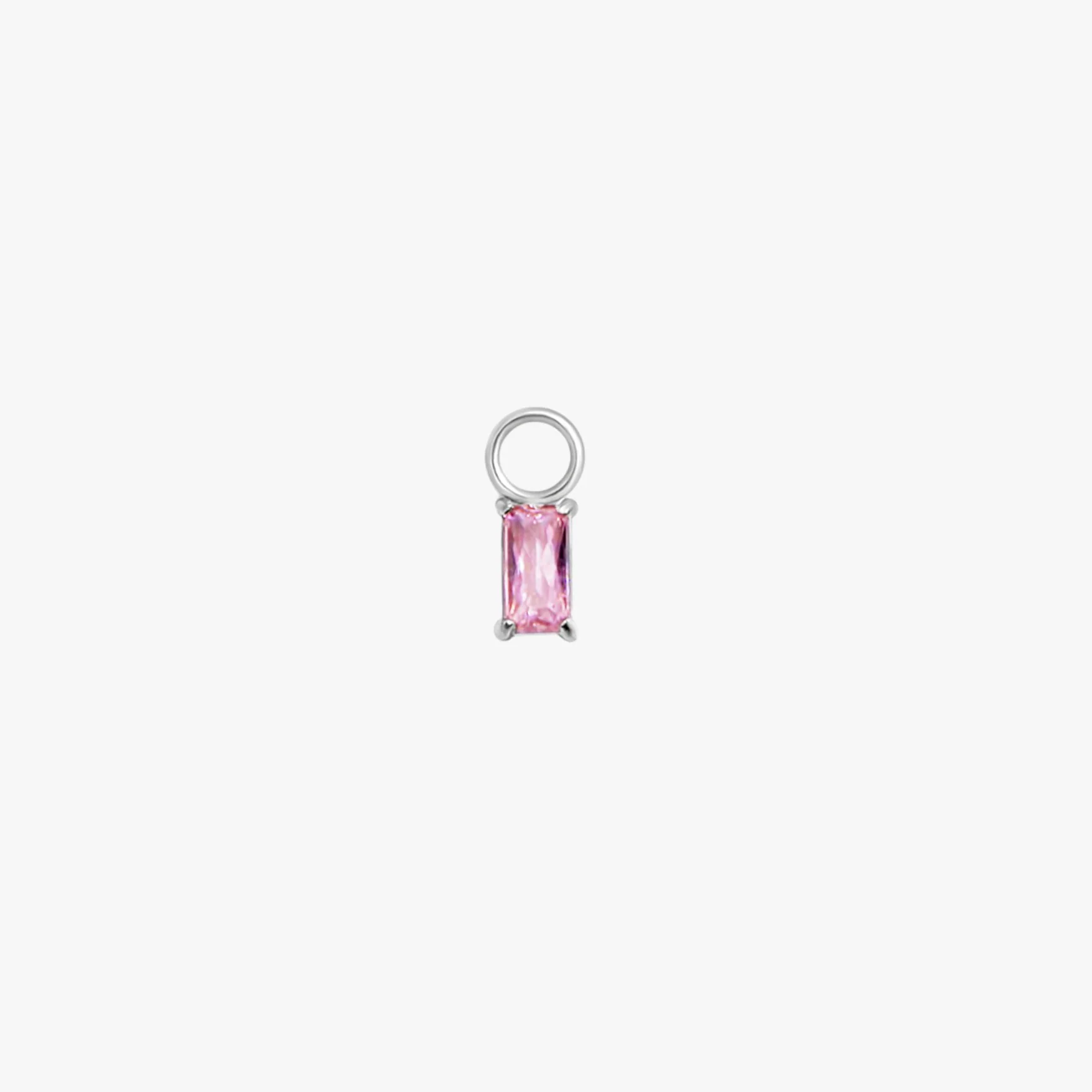 Rectangle Hoop Charms in Silver - Image 8