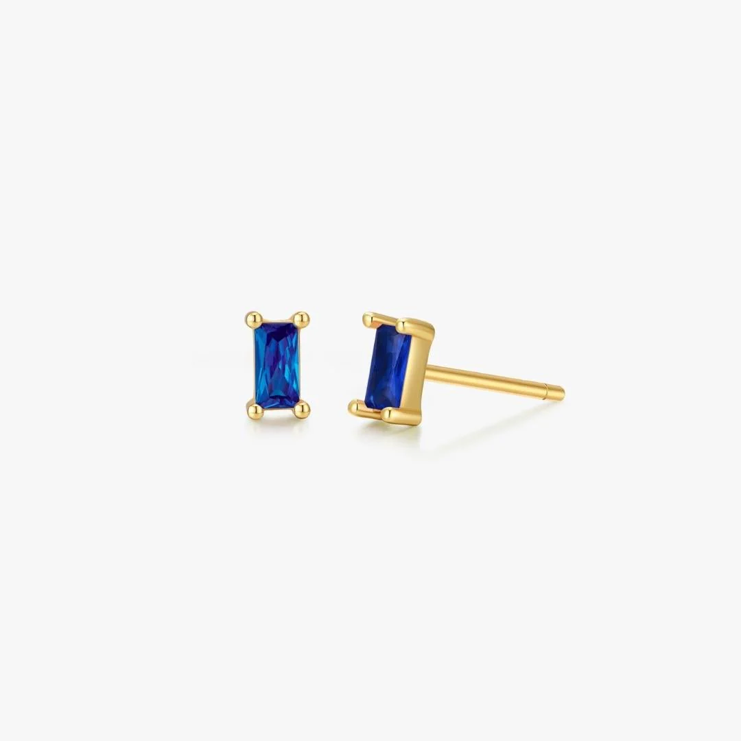 Rectangle Studs in Gold - Image 10