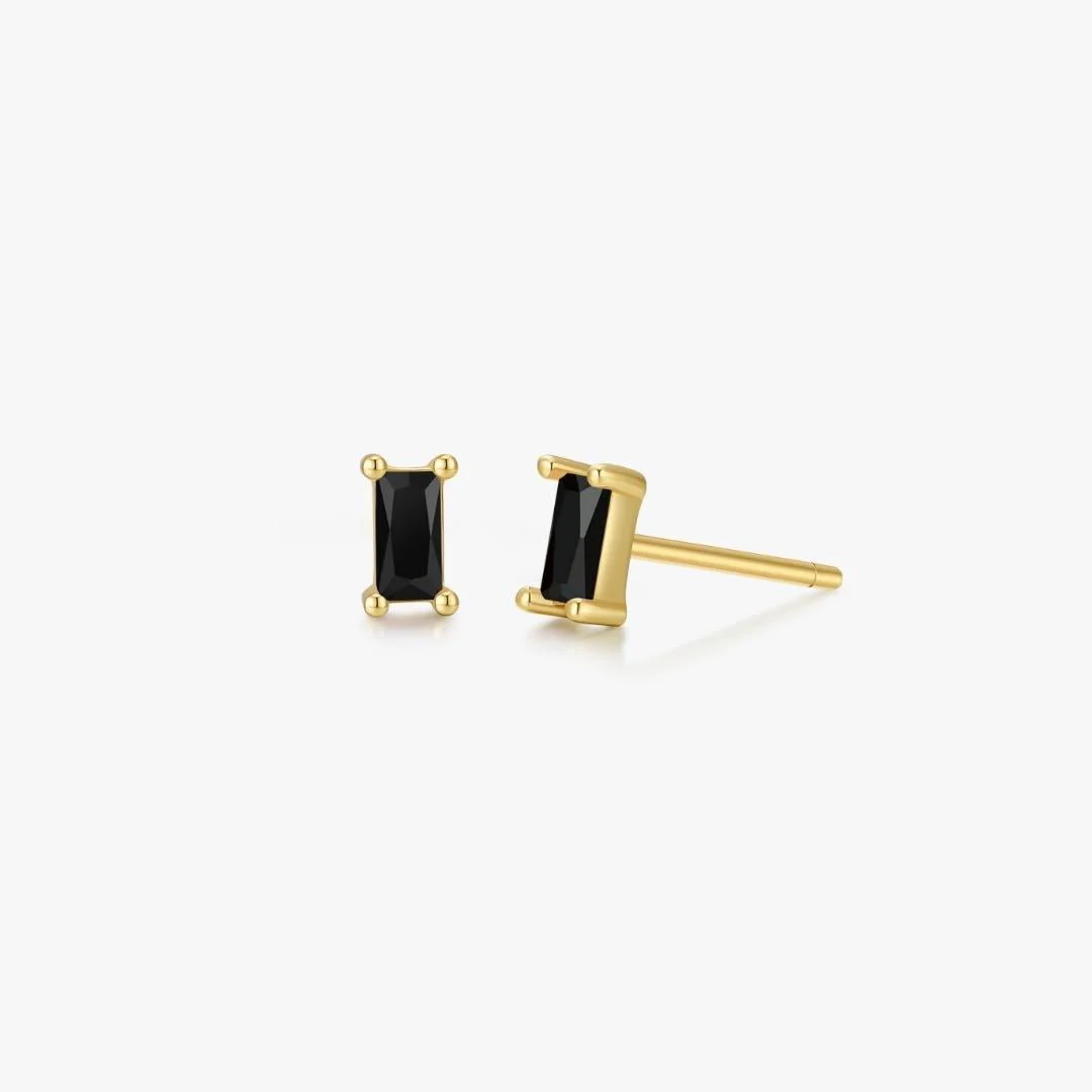 Rectangle Studs in Gold - Image 11