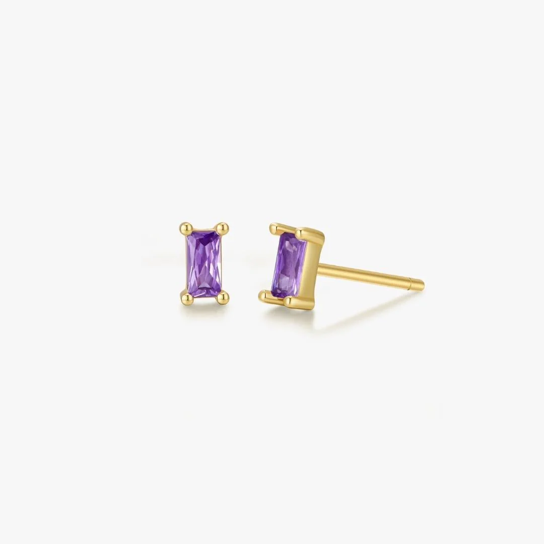 Rectangle Studs in Gold - Image 6