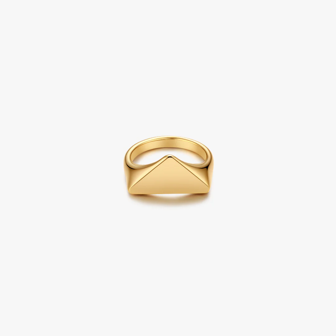 Sable Triangle Signet Ring - Image 7