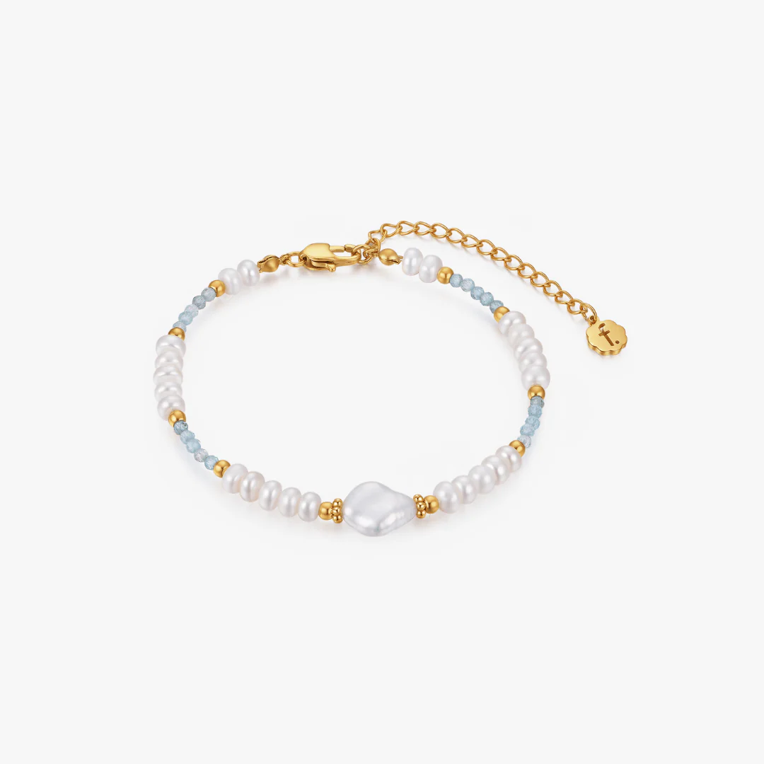 Seafoam Pearl Bracelet