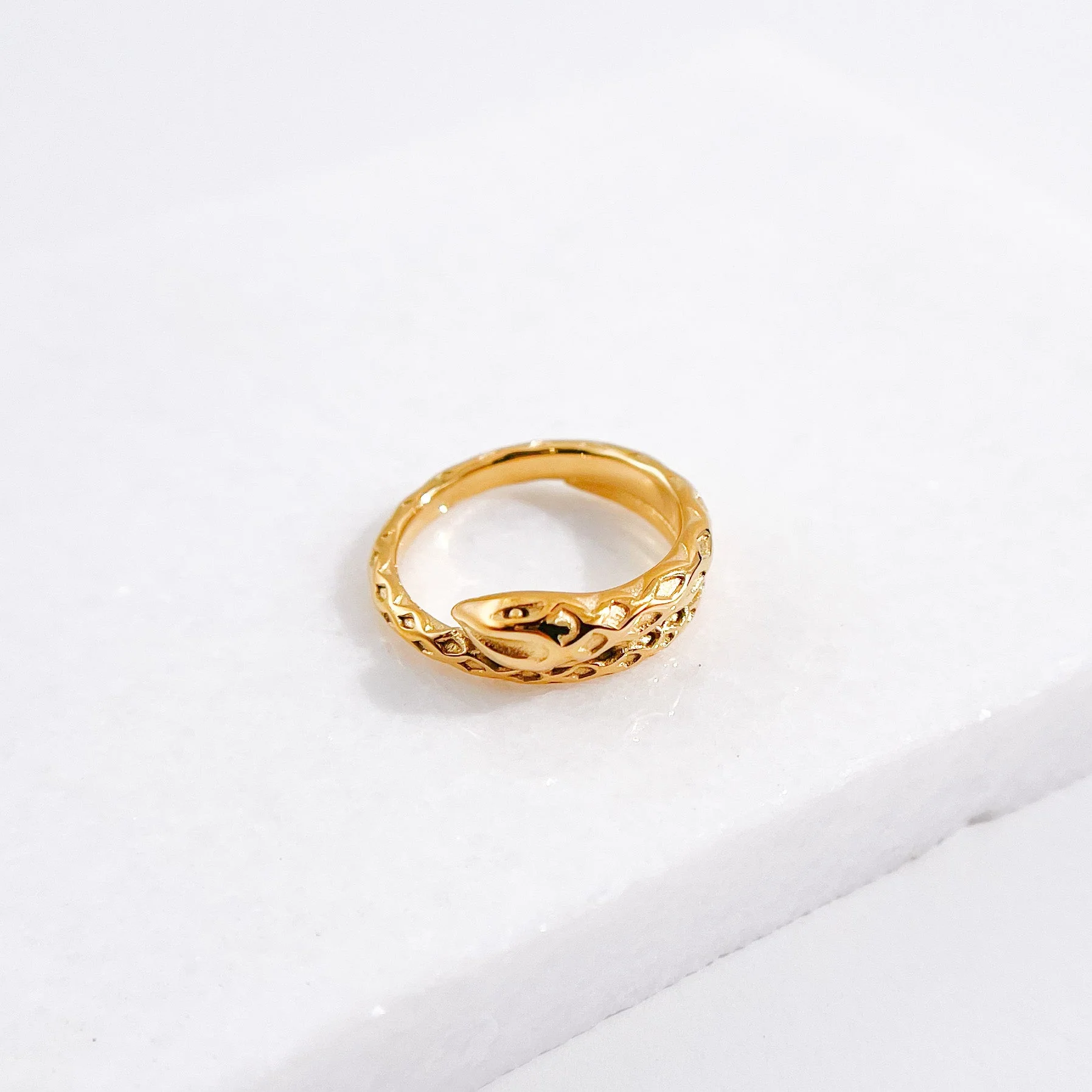Serpent Ring in Gold - Image 3
