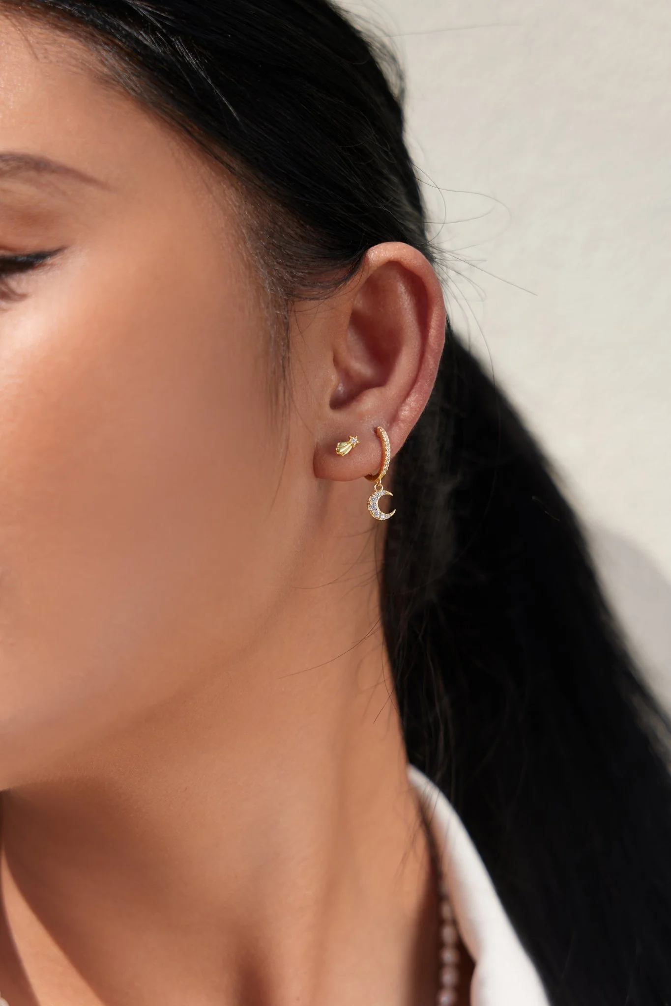 Shooting Star Studs in Gold - Image 3