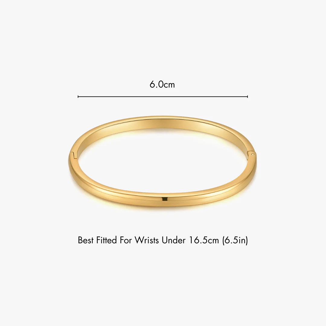 Simple Stacker Cuff Bangle Bracelet - Image 10