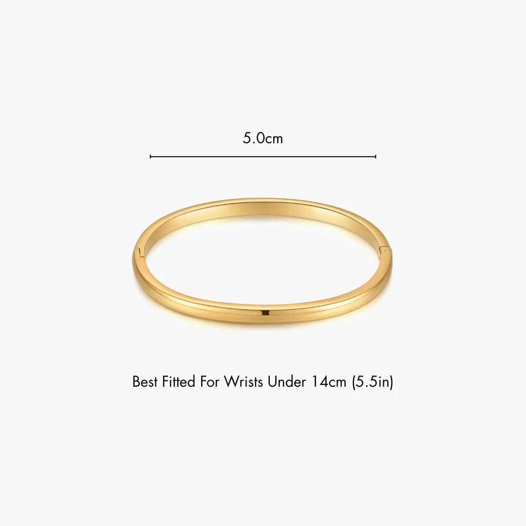 Simple Stacker Cuff Bangle Bracelet - Image 6