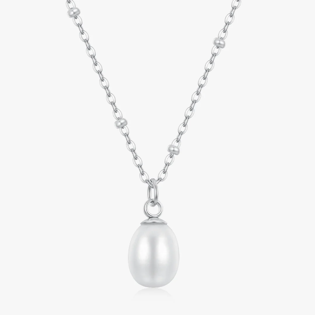 Single Pearl Beaded Necklace - Image 4