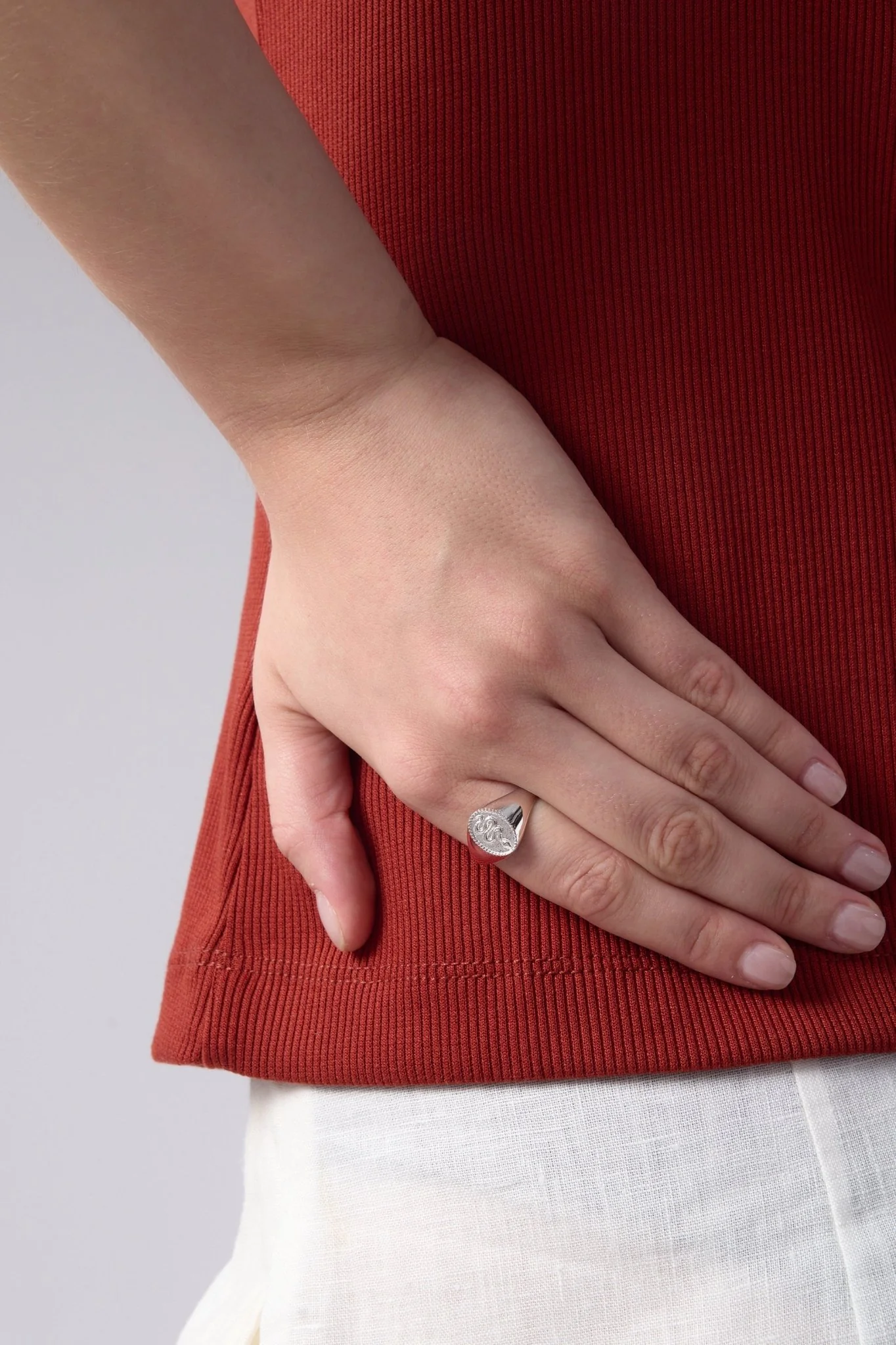 Snake Signet Ring - Image 2