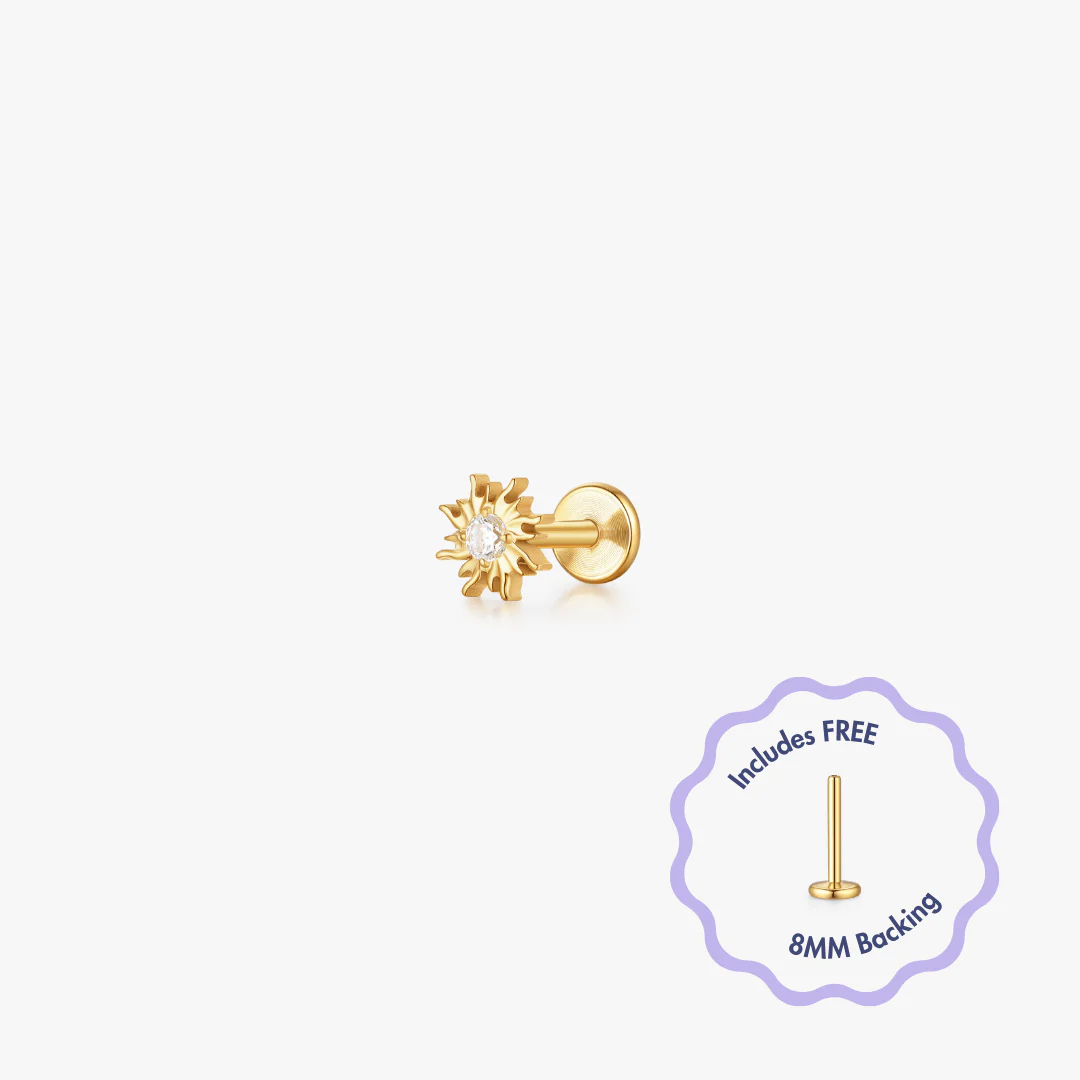 Sol Titanium Flat Back Stud (Single) - Image 4
