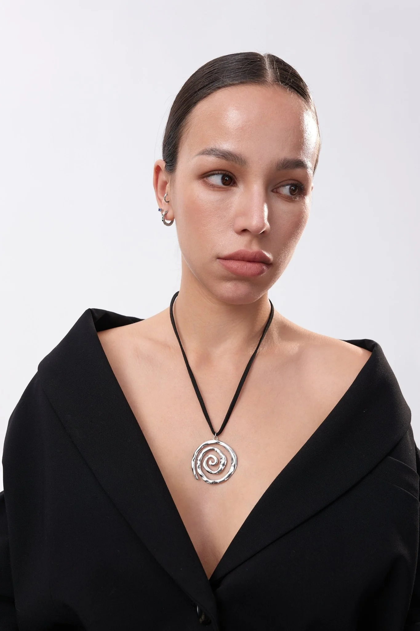 Spiral Adjustable Cord Necklace (Greek Inspired Collection) - Image 3