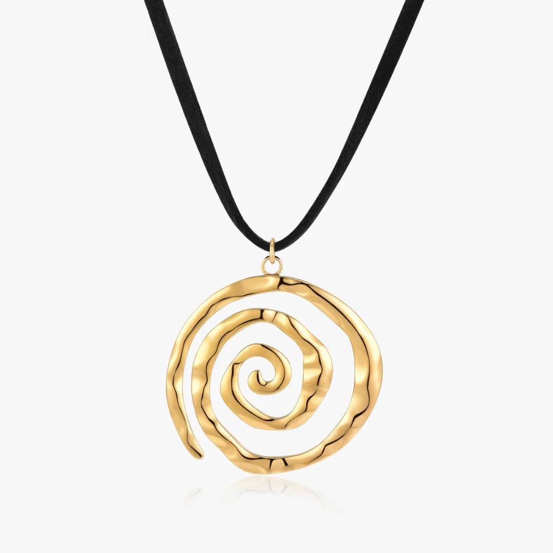 Spiral Adjustable Cord Necklace (Greek Inspired Collection) - Image 9