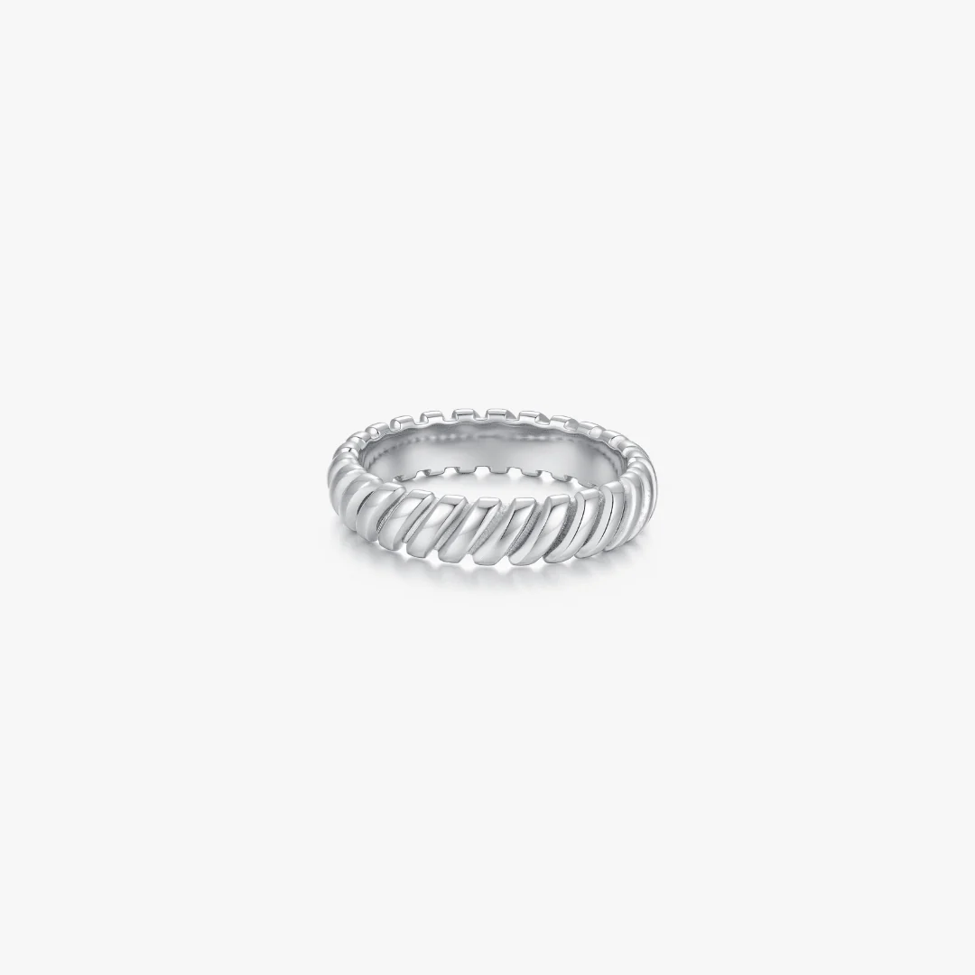 Spiral Ridge Band Ring - Image 8