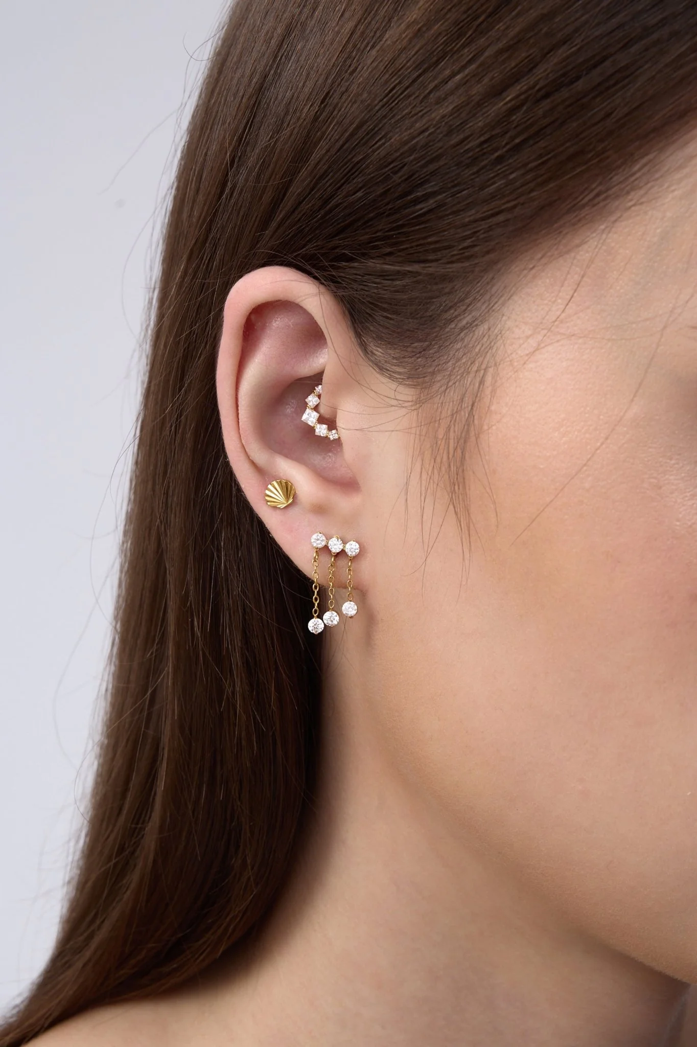 Shell Titanium Flat Back Stud (Single) - Image 2