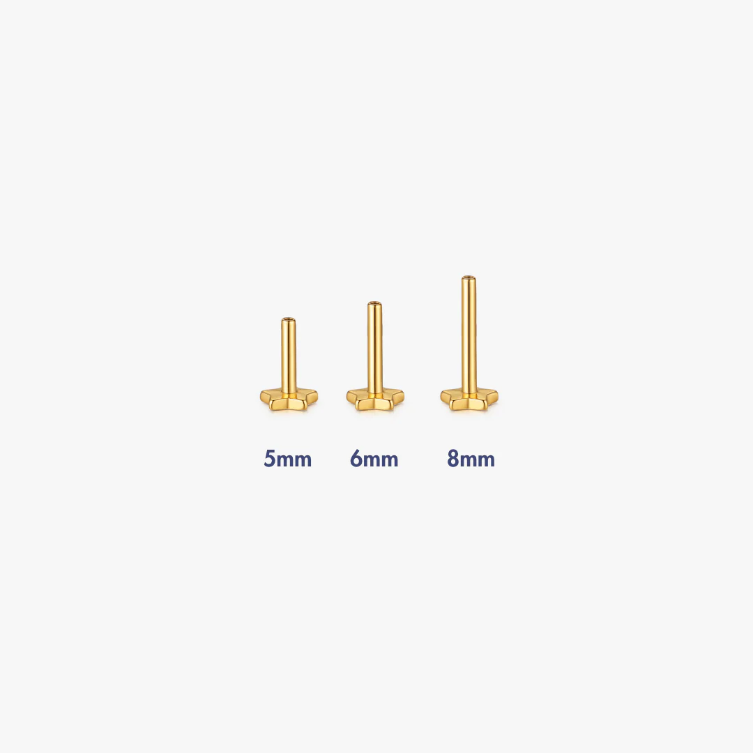 Star Titanium Flat Back Backings (Single) - Image 3