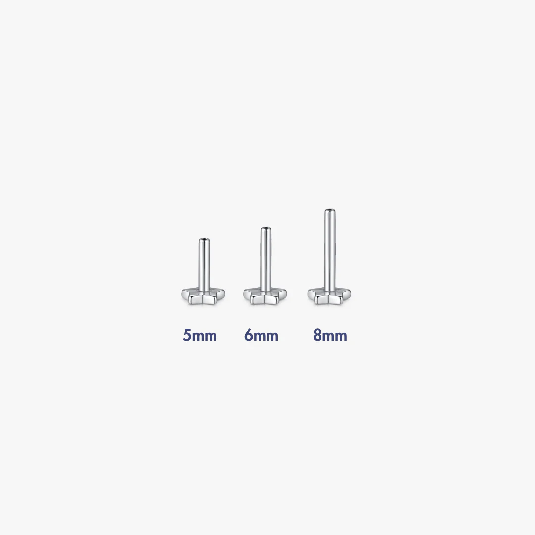 Star Titanium Flat Back Backings (Single) - Image 4