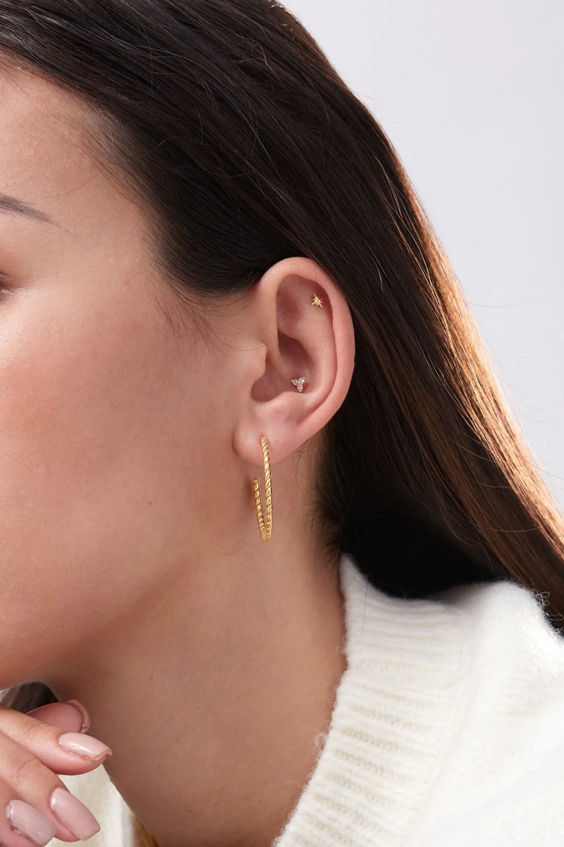 Starburst Titanium Flat Back Stud (Single) - Image 3