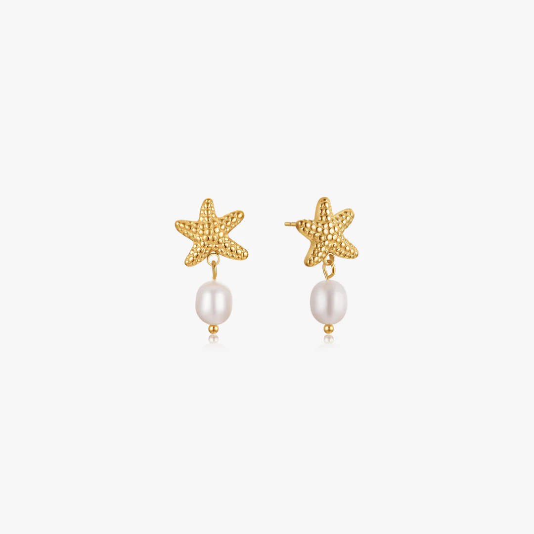 Starfish Pearl Earrings - Image 3