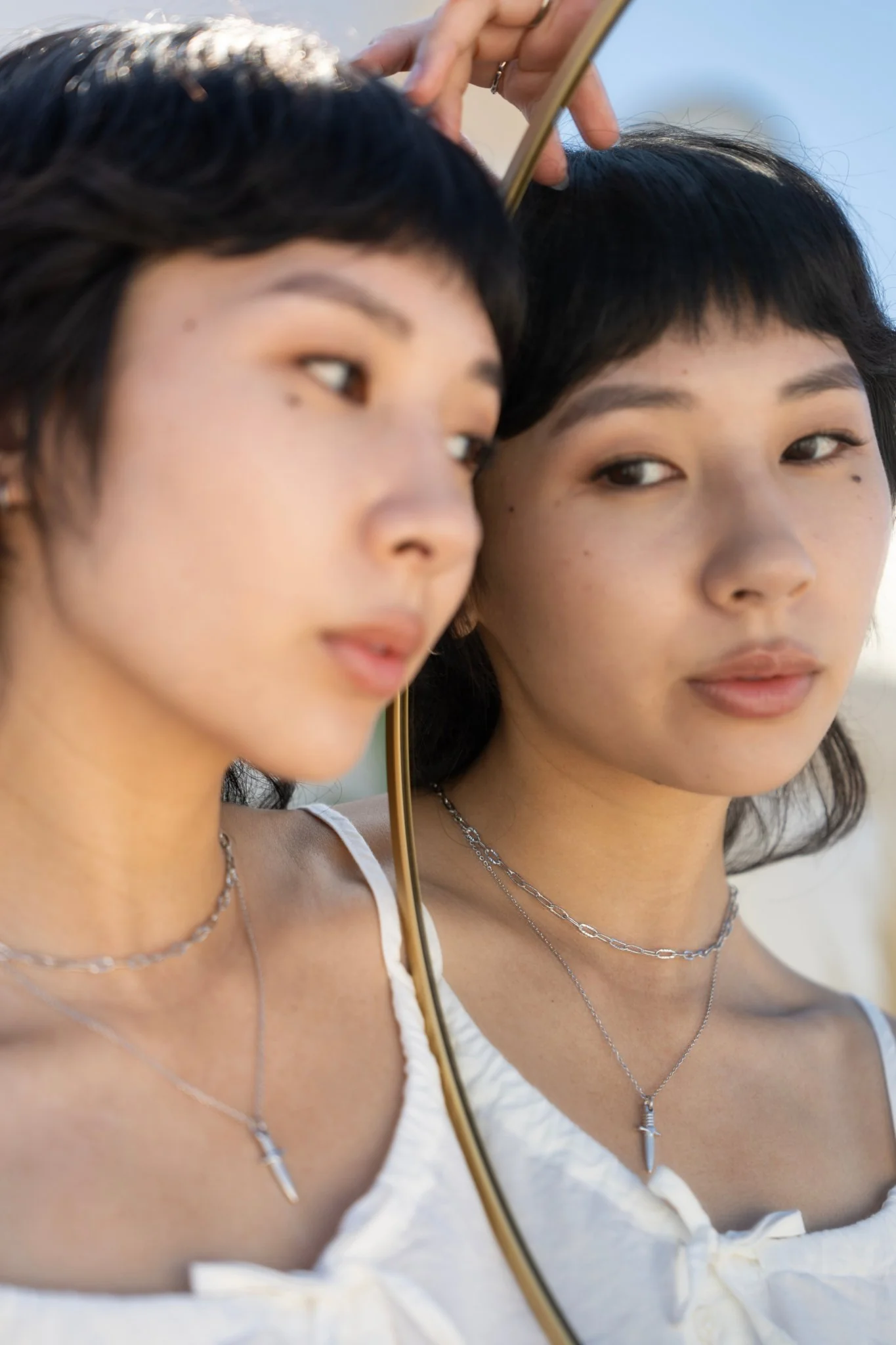 Sunburst Chain Link Necklaces - Image 2