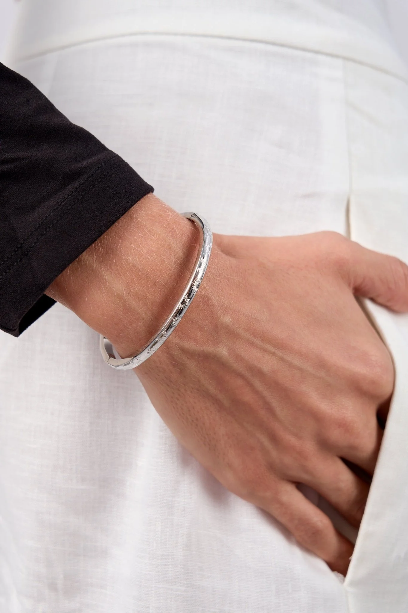Sunlight Stacker Cuff Bangle Bracelet - Image 2
