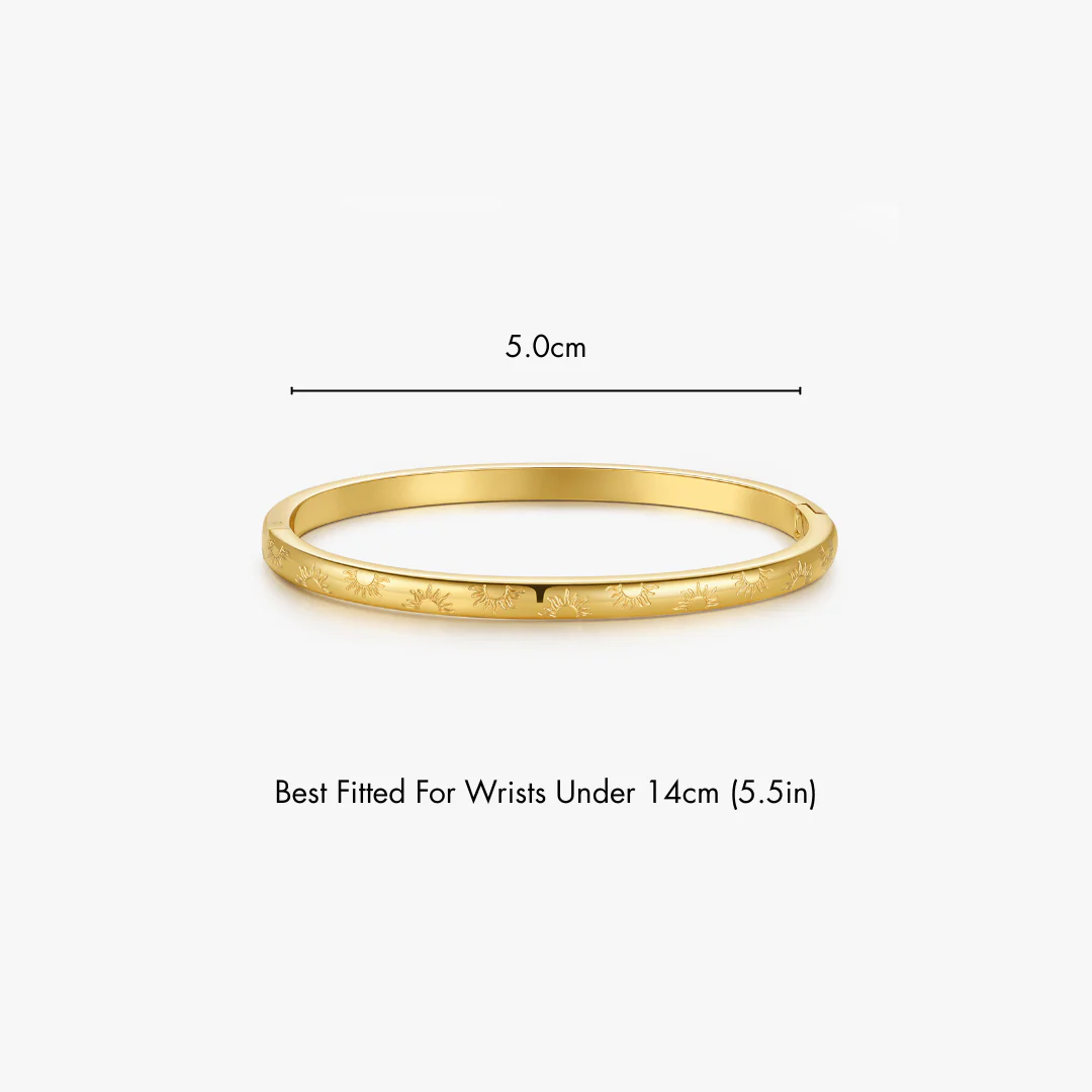 Sunlight Stacker Cuff Bangle Bracelet - Image 6