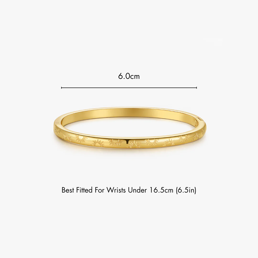 Sunlight Stacker Cuff Bangle Bracelet - Image 8