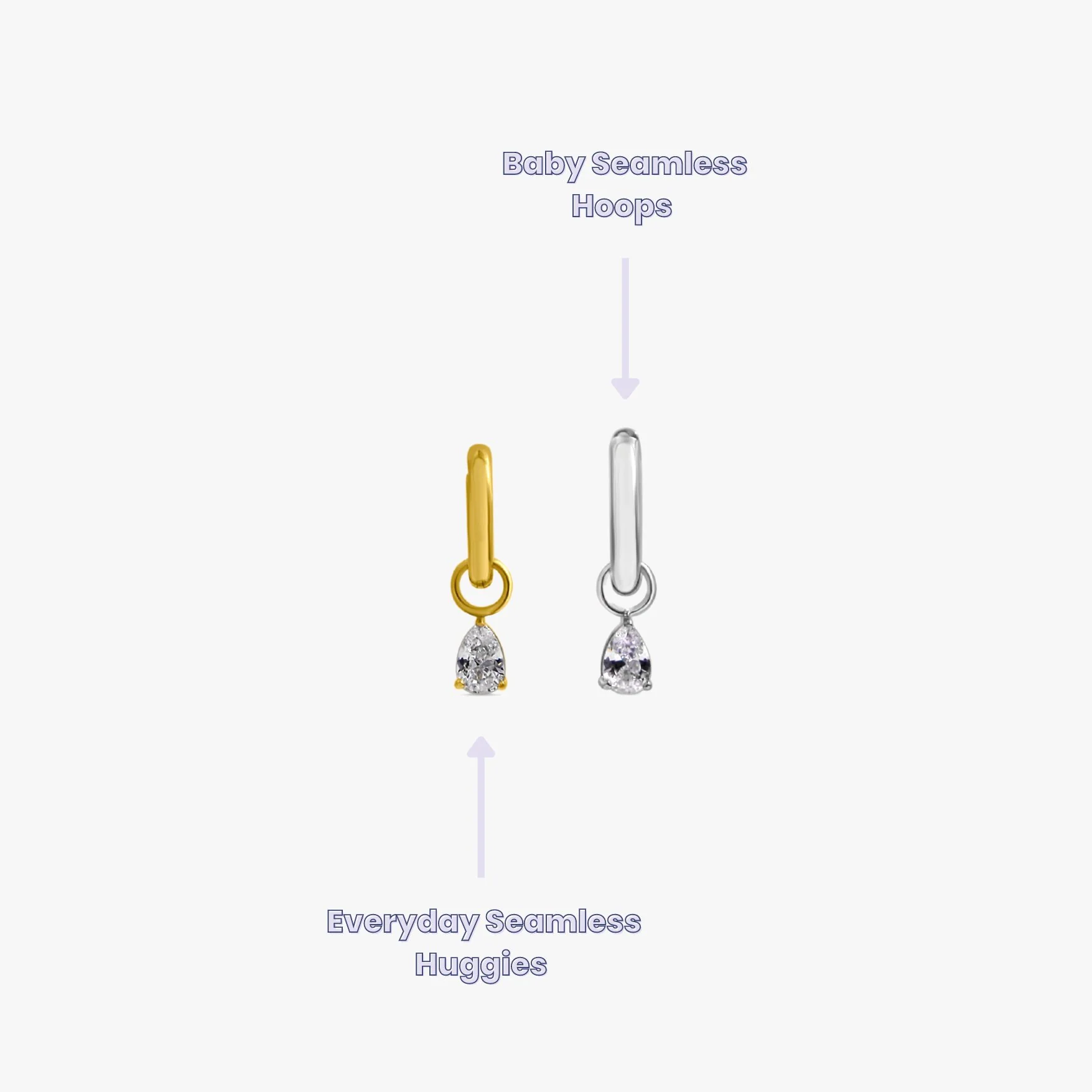 Tear Drop Hoop Charms - Image 2