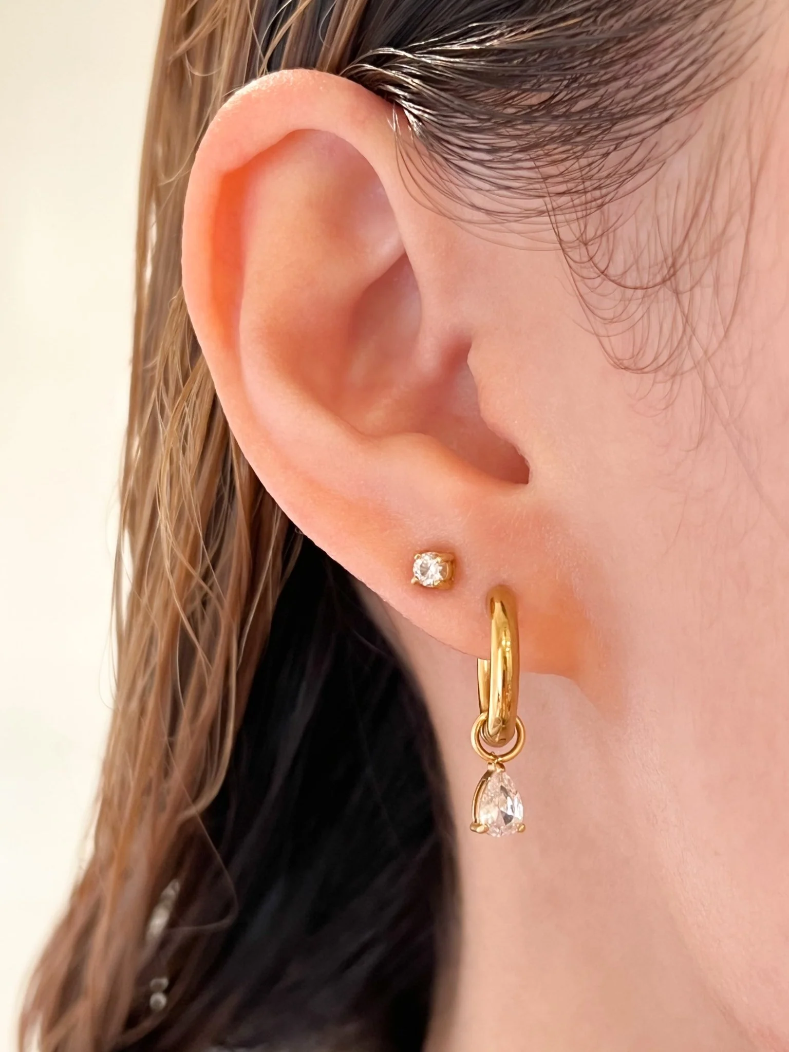 Tear Drop Hoop Charms - Image 3