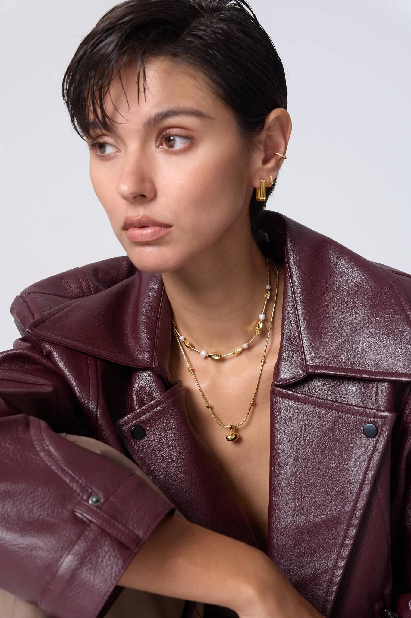 Tessa Rectangle Hoops - Image 6