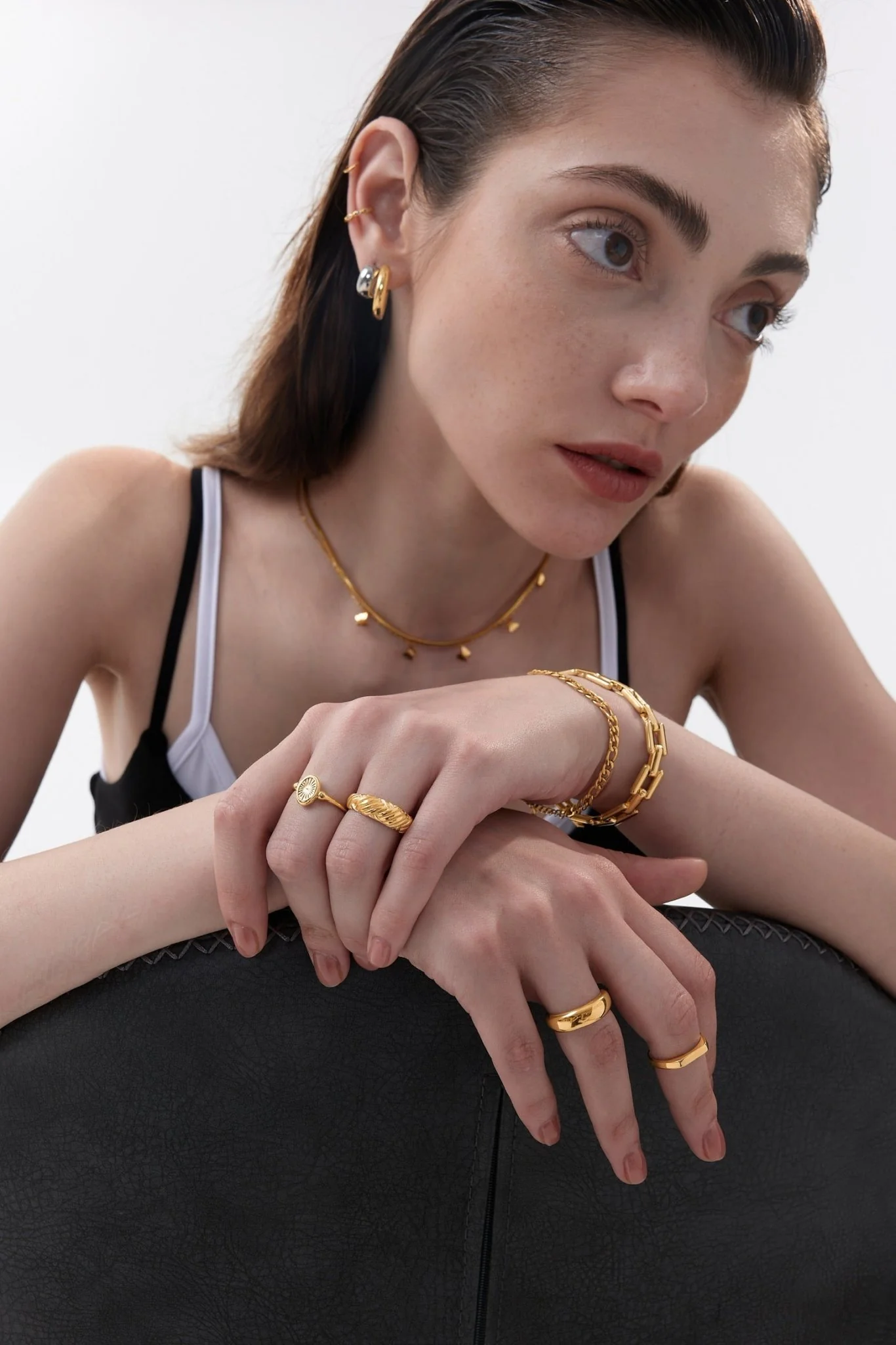 Textured Dome Ring (Greek Inspired Collection) - Image 6