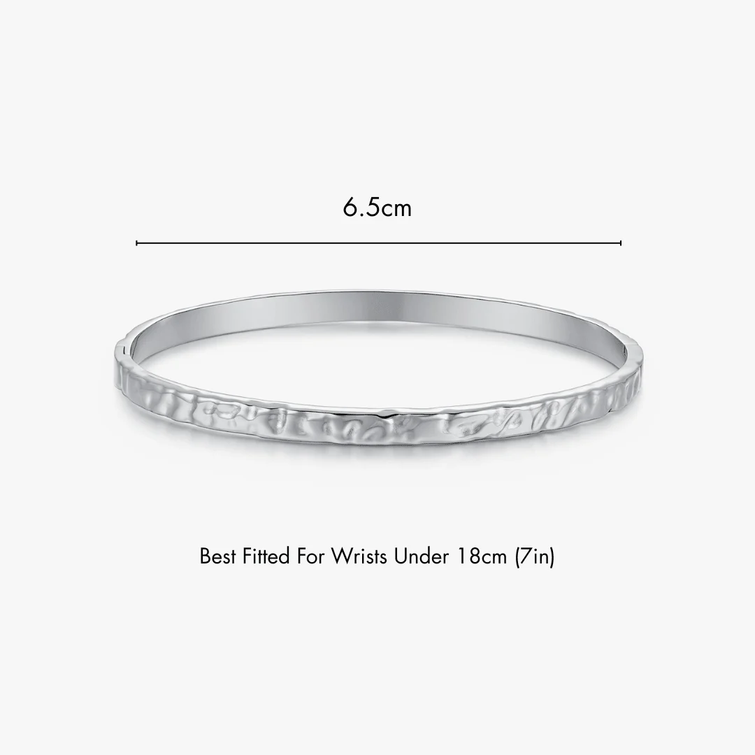 Textured Stacker Cuff Bangle - Image 12
