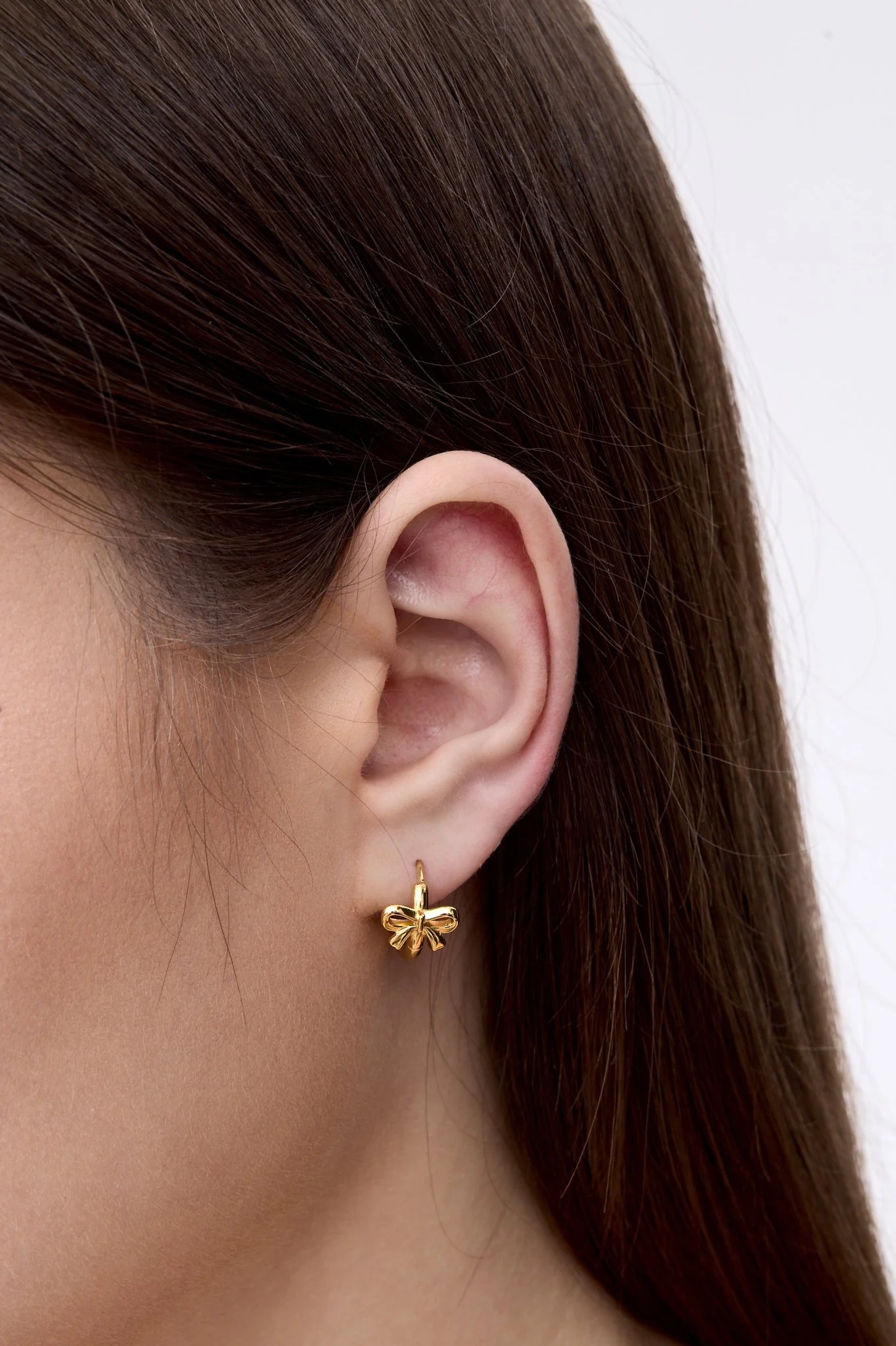 Thalia Bow Mini Hoops - Image 2