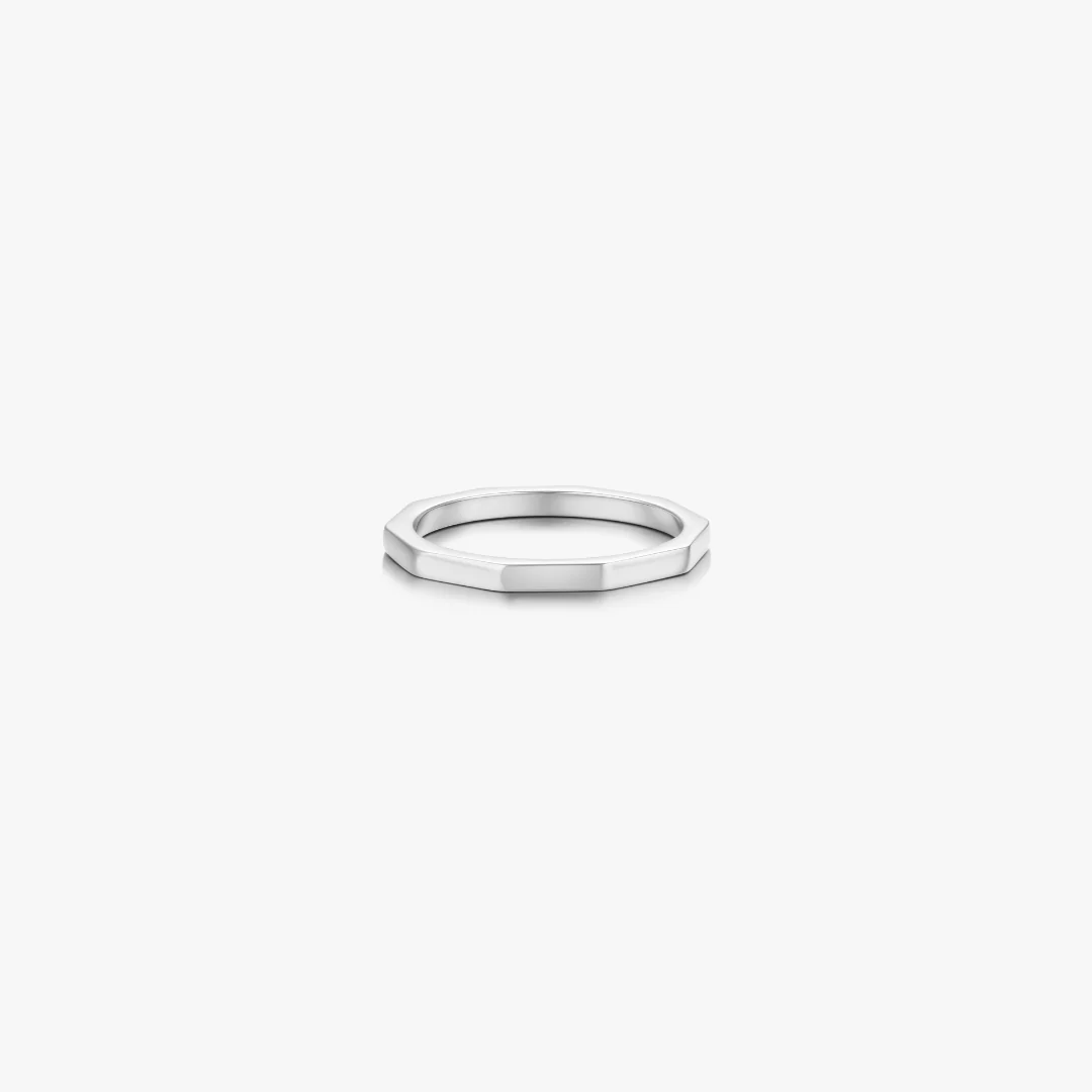 Thin Band Geometric Ring - Image 5