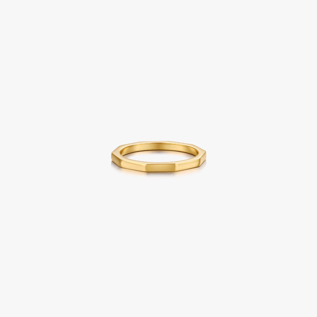 Thin Band Geometric Ring - Image 6