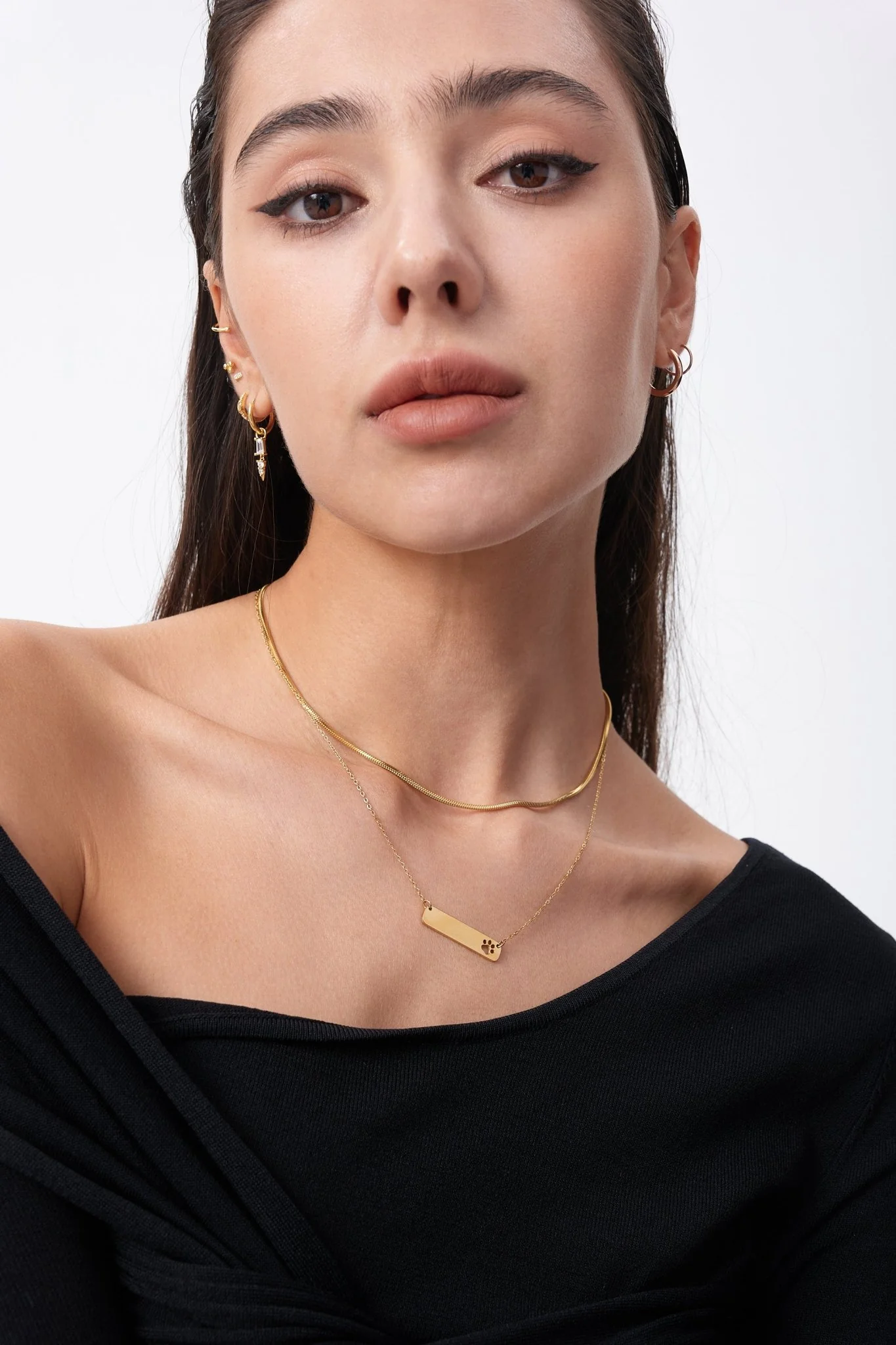 Thin Curb Gold Chain (Unisex) - Image 2
