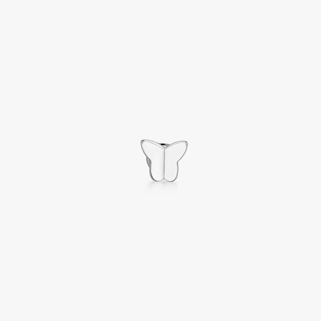 Titanium Butterfly Flat Back Stud (Single) - Image 4