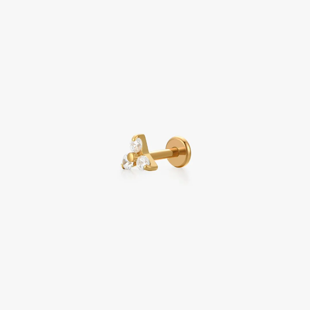 Titanium Twinkle Flat Back Stud (Single) - Image 5