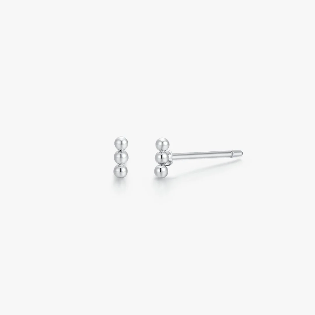 Trio Vertical Beads Studs - Image 8