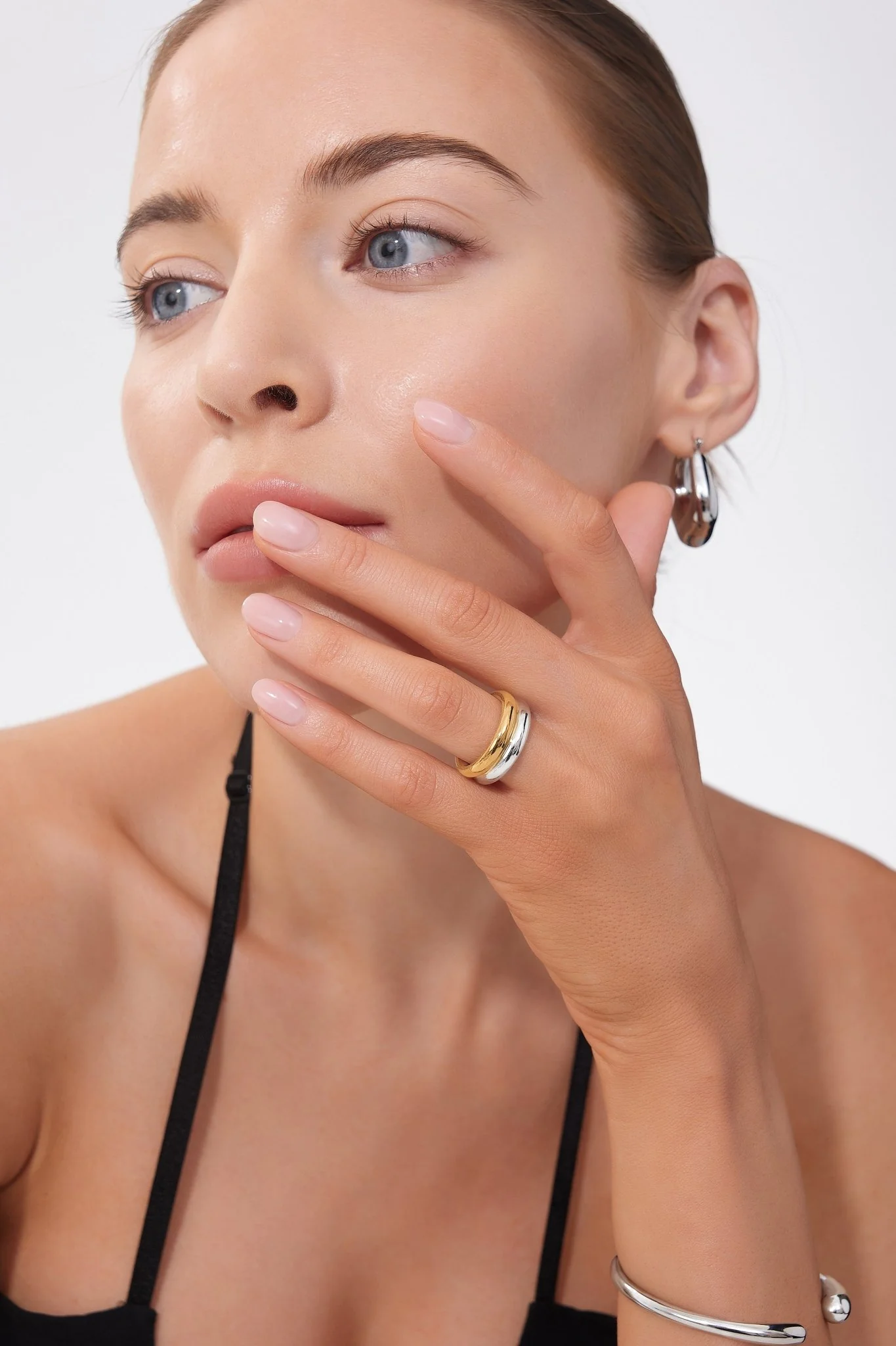 Two Tone Bold Ring (Greek Inspired Collection) - Image 3
