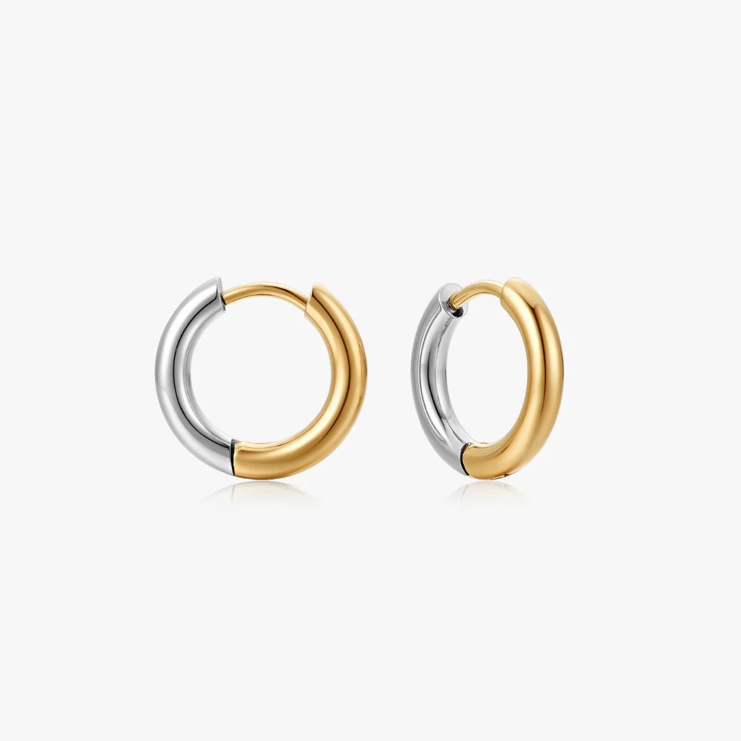 Two Tone Everyday Seamless Hoops - Image 4