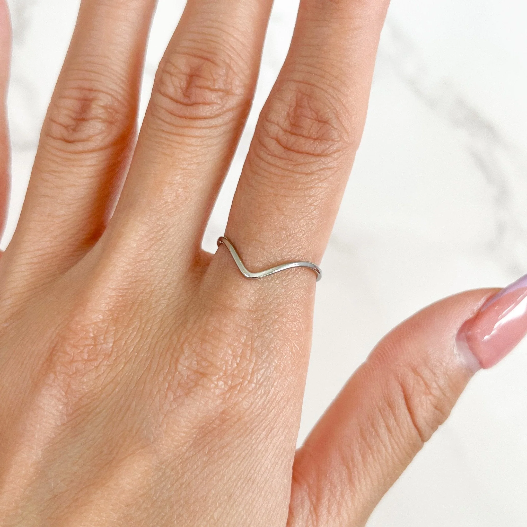 V Stacker Ring - Image 3