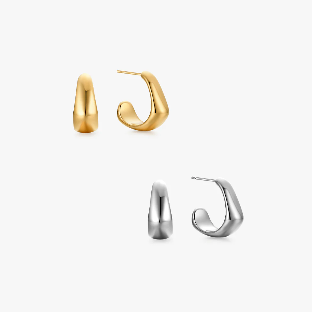 Vera Curved Mini Hoops
