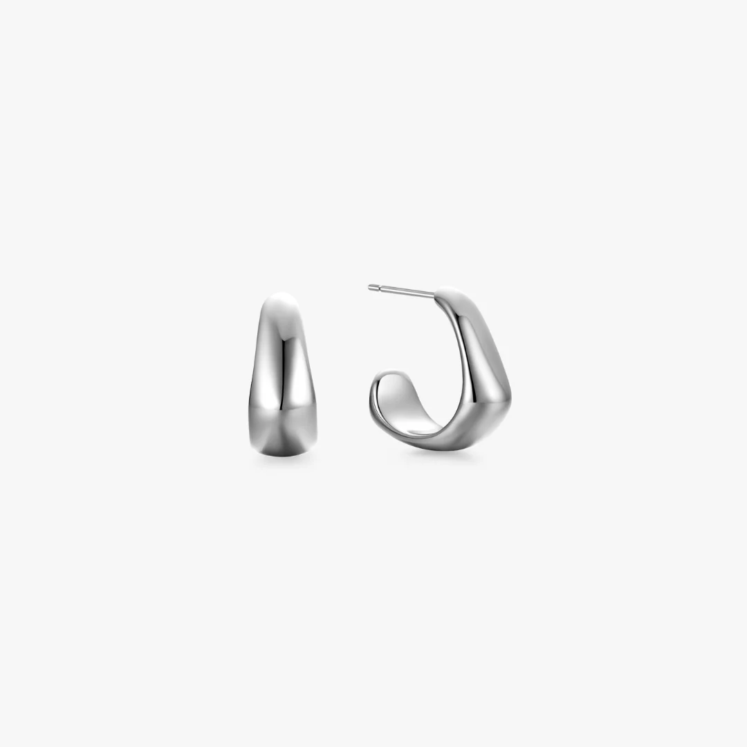 Vera Curved Mini Hoops - Image 5